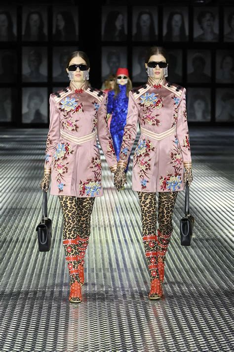 gucci runway twins|Gucci double takes in fashion.